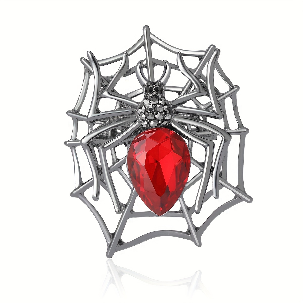 1pc Fashionable Vintage Alloy Spider & Spider Web Shaped
