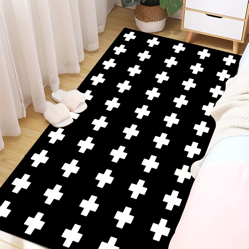 Geometric Pattern Area Rug Non-slip for Bedroom Living Room