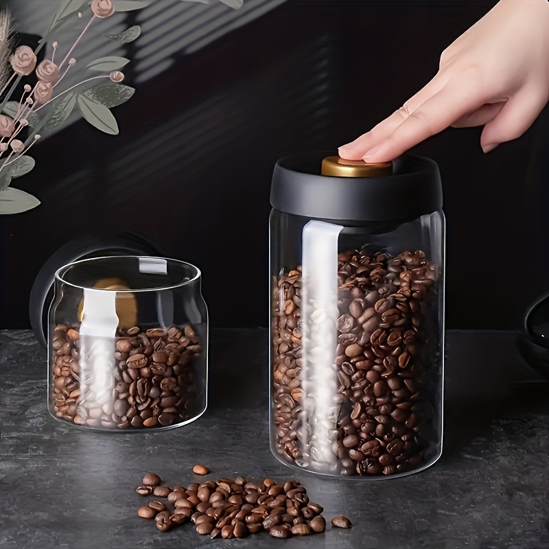 Borosilicate Glass Storage Jars, Glass Coffee Bean Storage Containers –  Digitlands