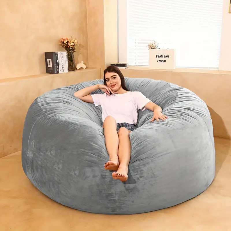 Eco Leather Bean Bags mela beanbag COVER ONLY Extra Sitting Sacco 