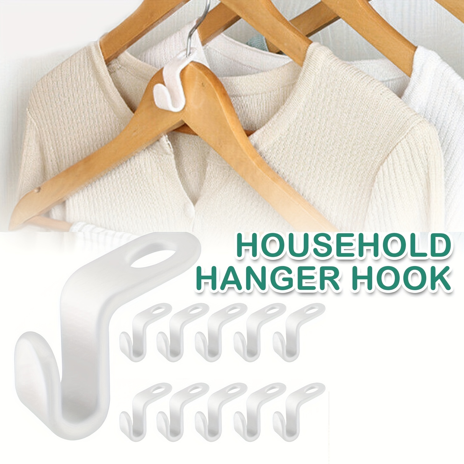 30pcs Stable Hanger Connector Hooks Cascading Clothes Rack Hook
