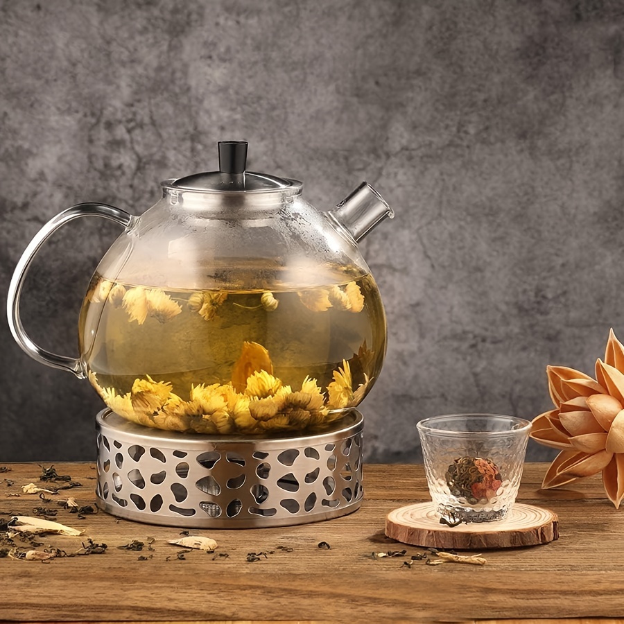 Glass Teapot, High Temperature Resistant Filter Teapot With Handle,  Blooming And Loose Leaf Tea Maker, For Home Restaurant Camping Office, Tea  Accessories - Temu