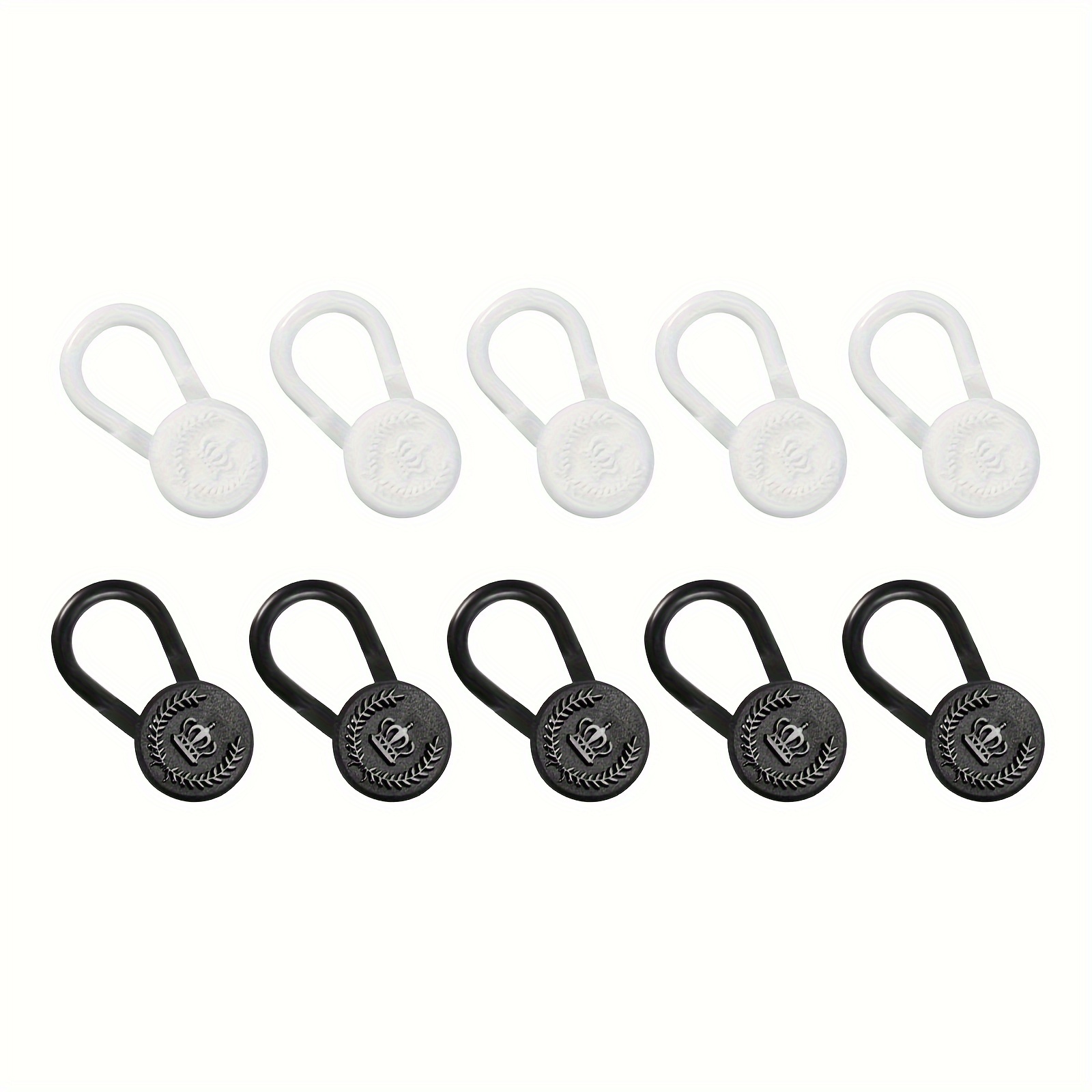 10pcs Metal Collar Buttons Extenders Elastic Neck Extender Wonder Button  For 1/2 Size Expansion Of Men Dress Shirts , Ideal choice for Gifts