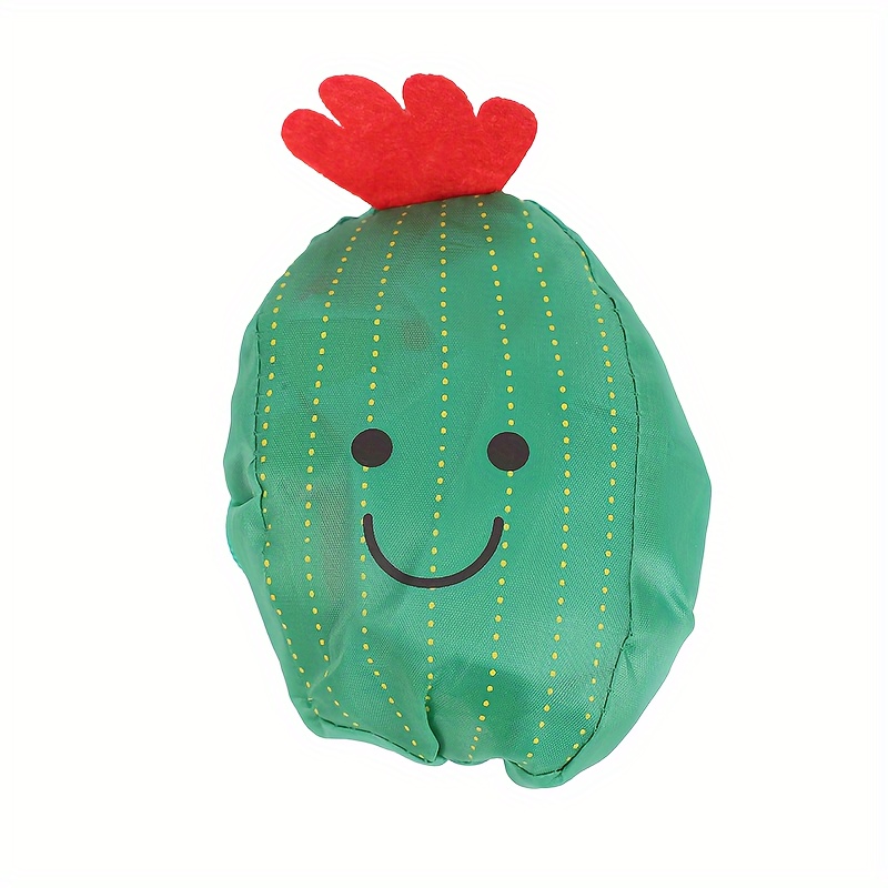 Image of Folding Shopping Bag, Cartoon Polyester Supermarket Portable Shopping Bag Grocery Bag Storage Bag