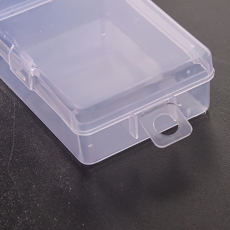  18 piezas pequeñas de plástico contenedores de almacenamiento  transparentes caja de almacenamiento pequeña caja de plástico con tapa  recipientes para hisopo Bobby Pin, manualidades, joyas, monedas, : Arte y  Manualidades