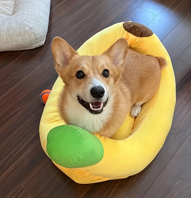 Pet Funny Banana Nest Desmontable Lavable Cama Mascotas Temu