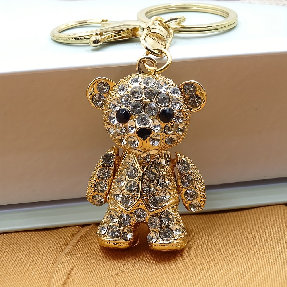 Cheap Cute Bear Key Rings Bag Pendant Key Buckle Ornaments Car