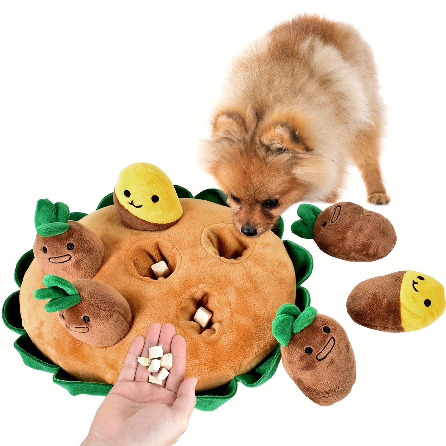 Carrots Enrichment Dog Puzzle Toys, Hide And Seek Carrot Farm Dog Toys For  Small Medium And Large Dogs