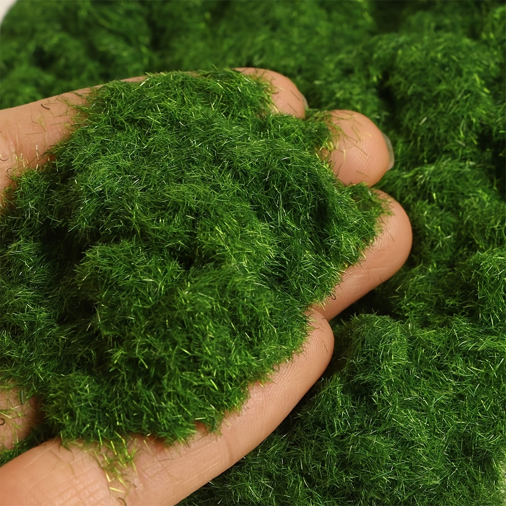 How to Make Moss  Two ways of Making Artificial Grass for Crafts
