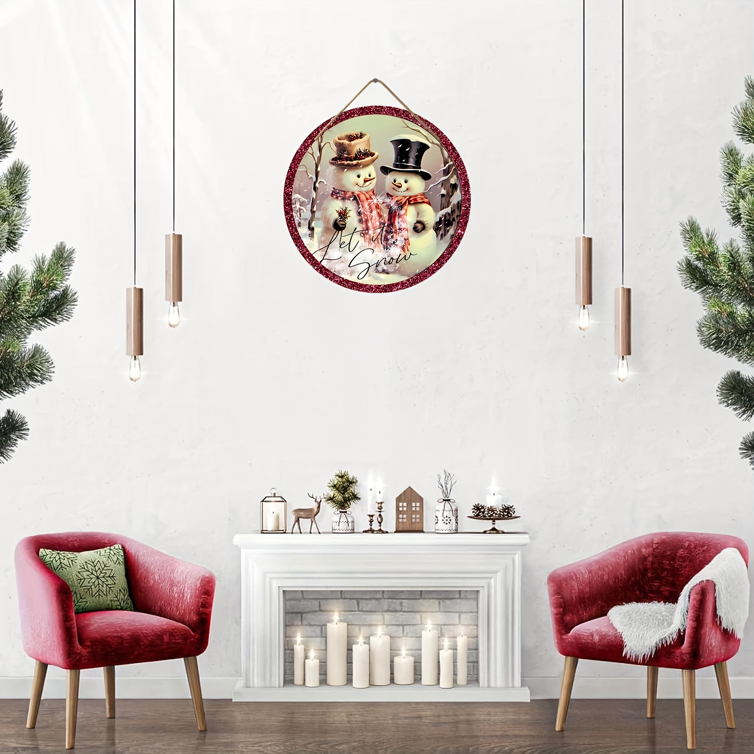 Merry & Bright Snowman Wood Wall Decor – Something Beautiful Cafe