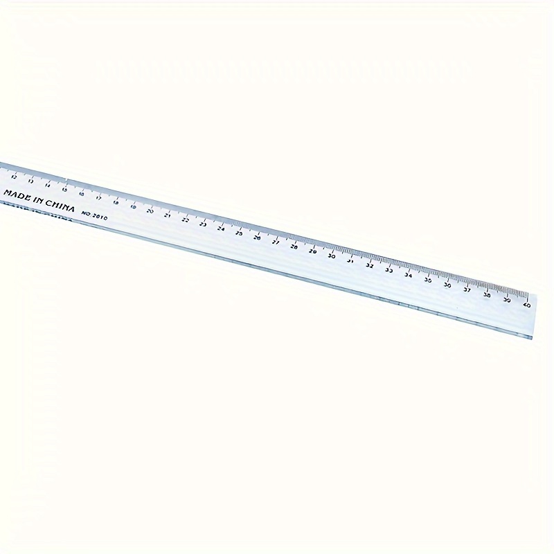 1pc Transparent Creative Supplies Office Ruler 7.87inch 11.81inch 15.75inch  Learning Supplies Ruler