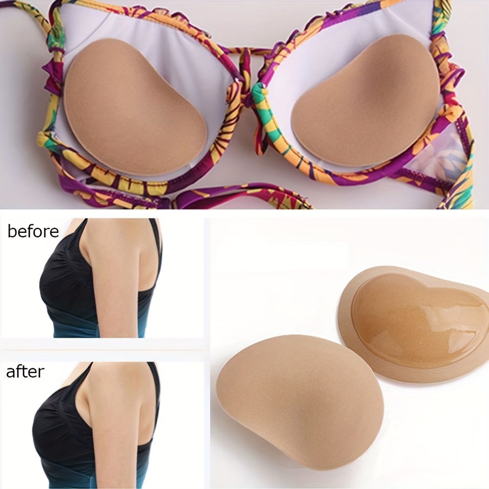 Wsnld One piece Conjoined Chest Pad Summer Pad Insert Sponge Bra Pads Push  Up Breast Enhancer Removeable Bra Padding Inserts : : Fashion
