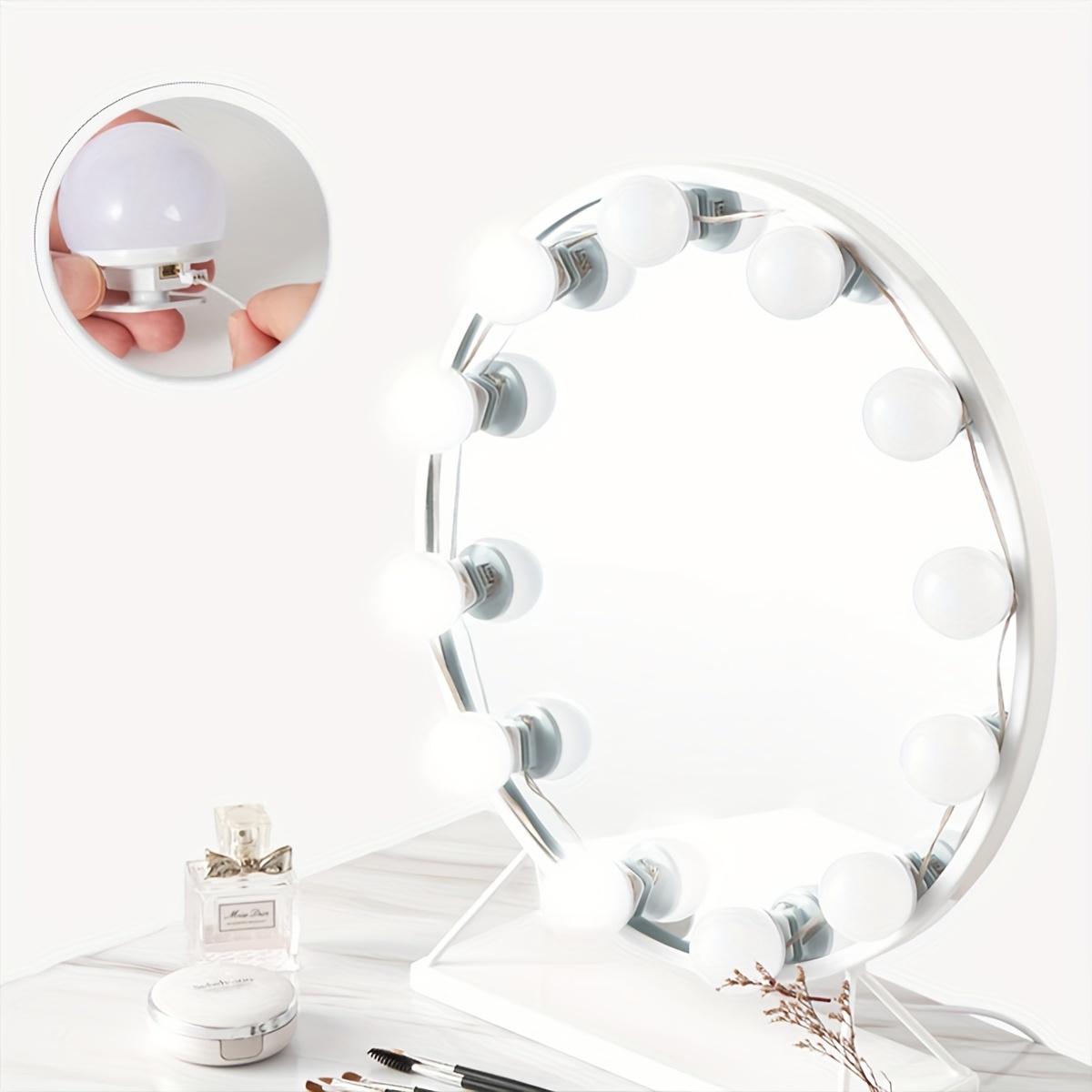 Specchio Led Trucco Luce Trucco Opzionale 4/10/10/14 Pezzi - Temu Italy