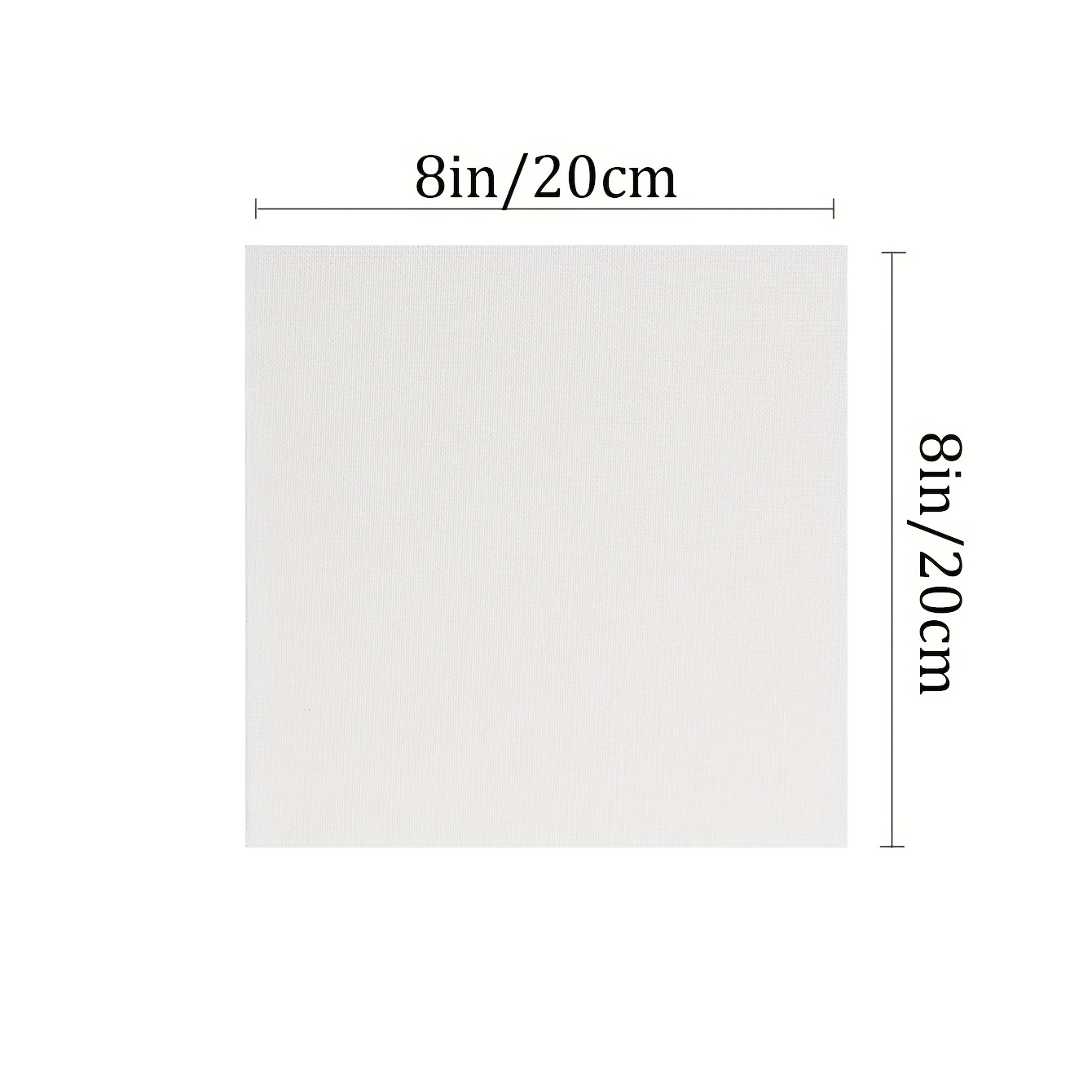 Painting Canvas 8x8 Inches, Pack Of 1 ,100% Cotton Acid Free Canvases For  Painting, White Blank Flat Canvas Boards For Acrylic, Oil, Watercolor & Past