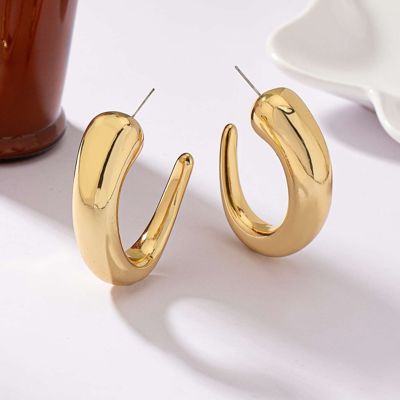 Simple Punk Hoop Earrings