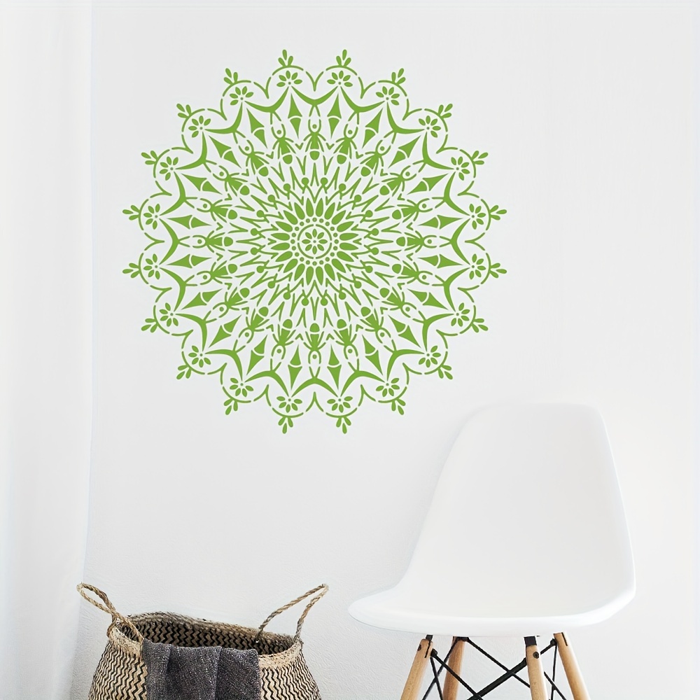 Mandala Stencil Reusable Quarter Mandala Painting - Temu