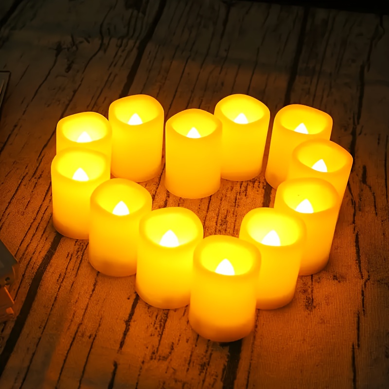 Flickering Flameless Votive Candles 200+hour Electric - Temu Canada