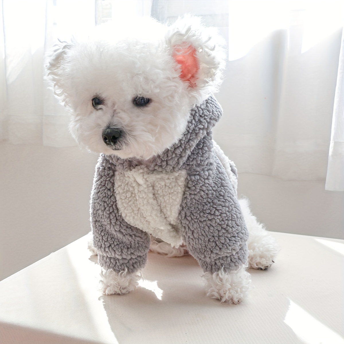Thick Fleece Dog Jacket for Winter Outdoor Activities