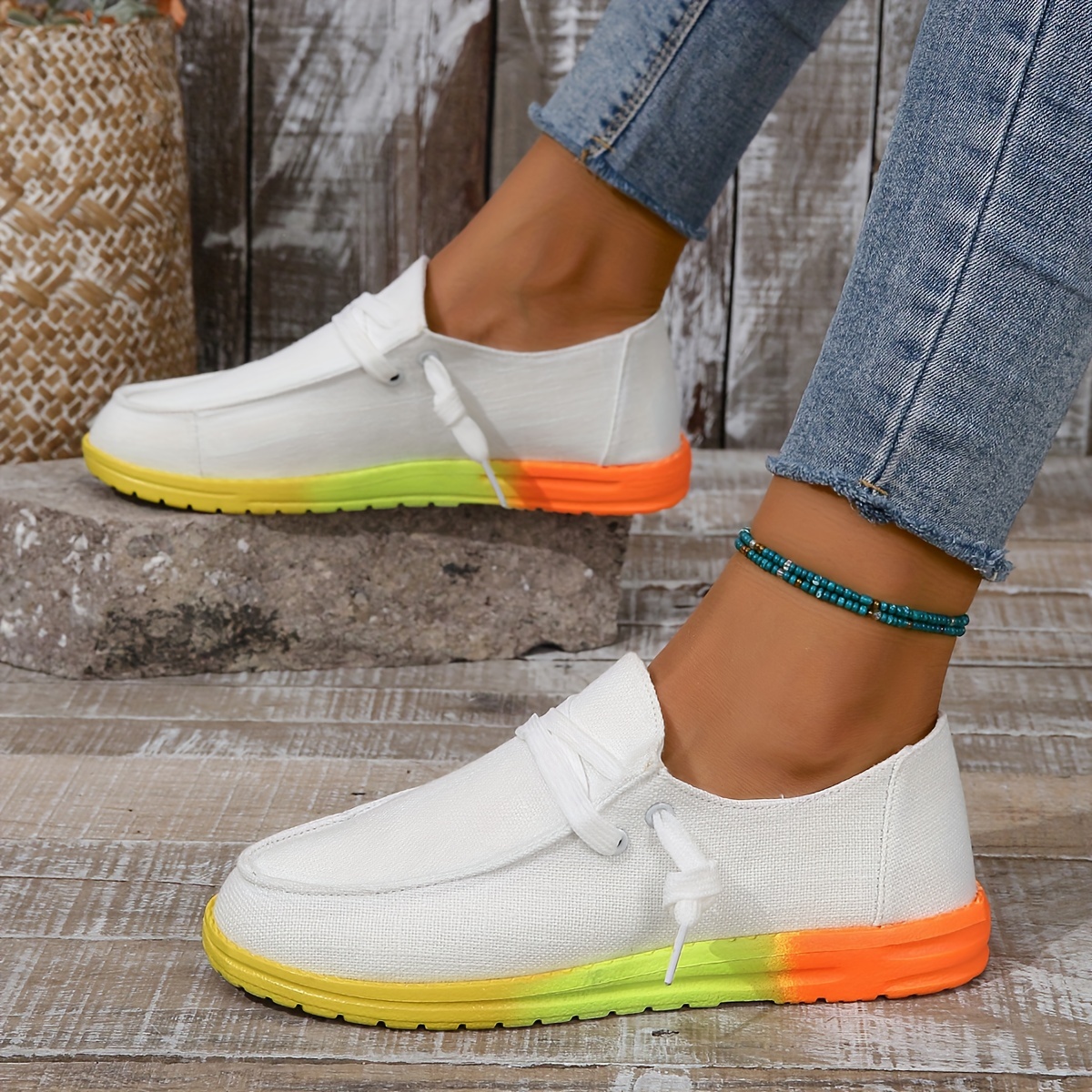 Sneakers with rainbow on sale soles