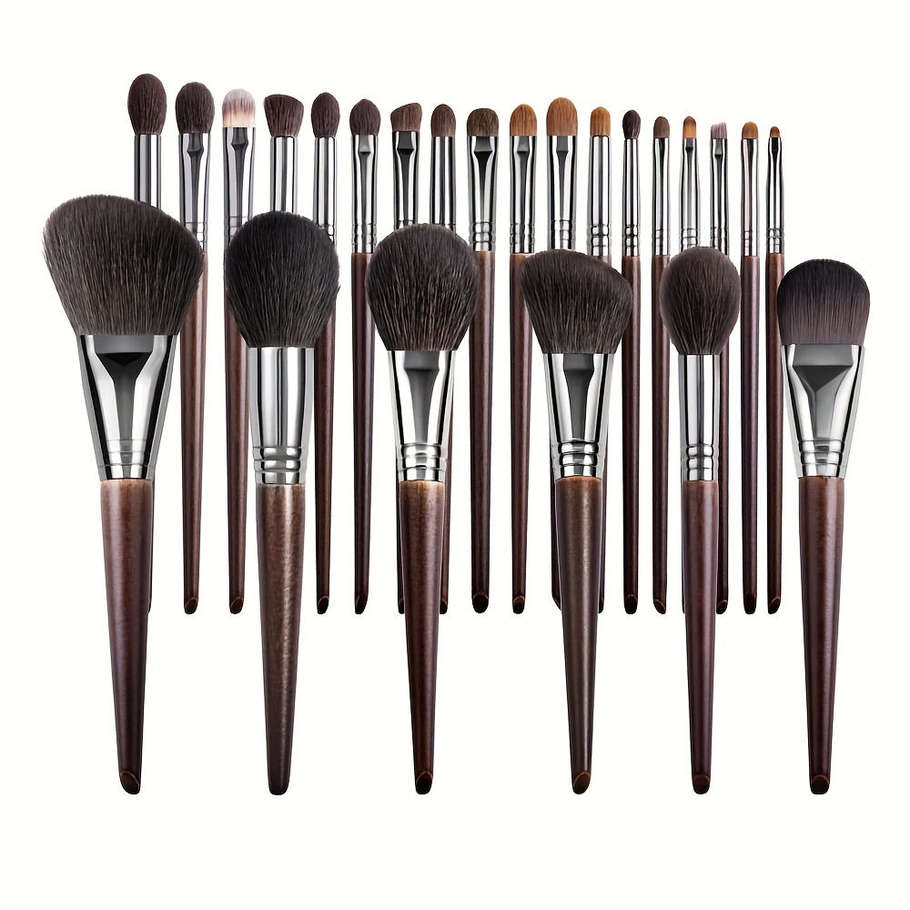 

24pc Set, Fluffy & , , For Foundation, Powder, , , Full Application, Wooden Handles