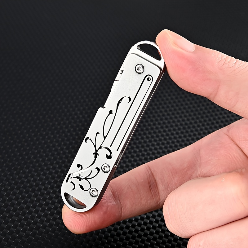 Stainless Steel Utility Knife, Sharp Paper Knife, Scalpel, Portable Key  Pendant, Gift Unboxing, Express Delivery Knife, Replaceable Blade