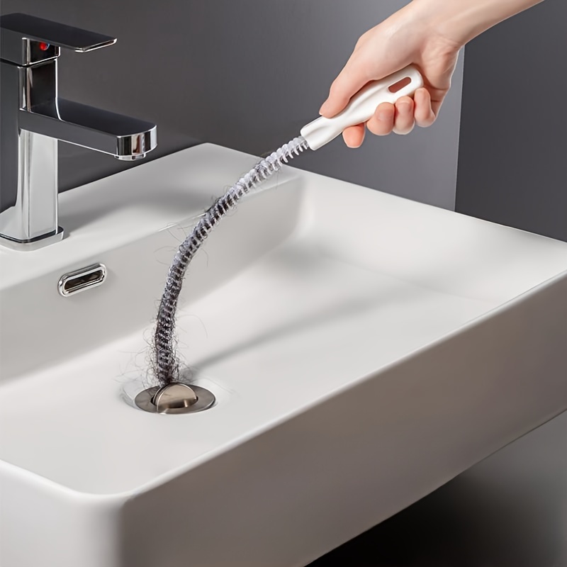71cm Bathroom Hair Sewer Sink Cleaning Brush Drain Cleaner Flexible Cleaner  Clog