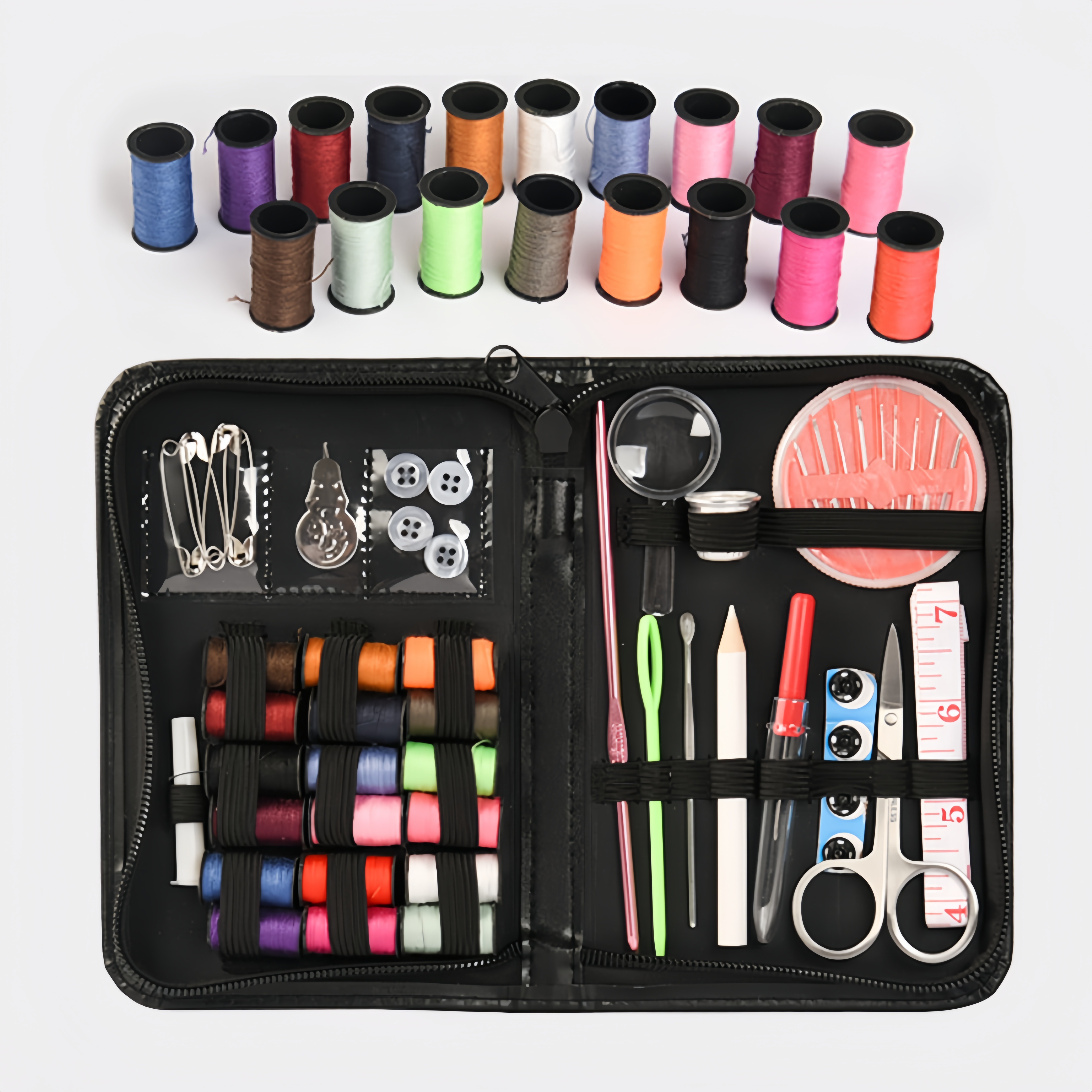 Travel Mini Sewing Kit with Case 45pcs Set Sewing Supplies for Home  Emergency Kids Machine Contains Mending Sewing Needle - AliExpress