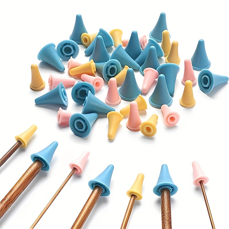 10pcs Knitting Needle Stoppers Point Protectors Knitting Accessories and  Supplies Knitting Tools Knitting Starter kit Beginner for Knitting Gifts