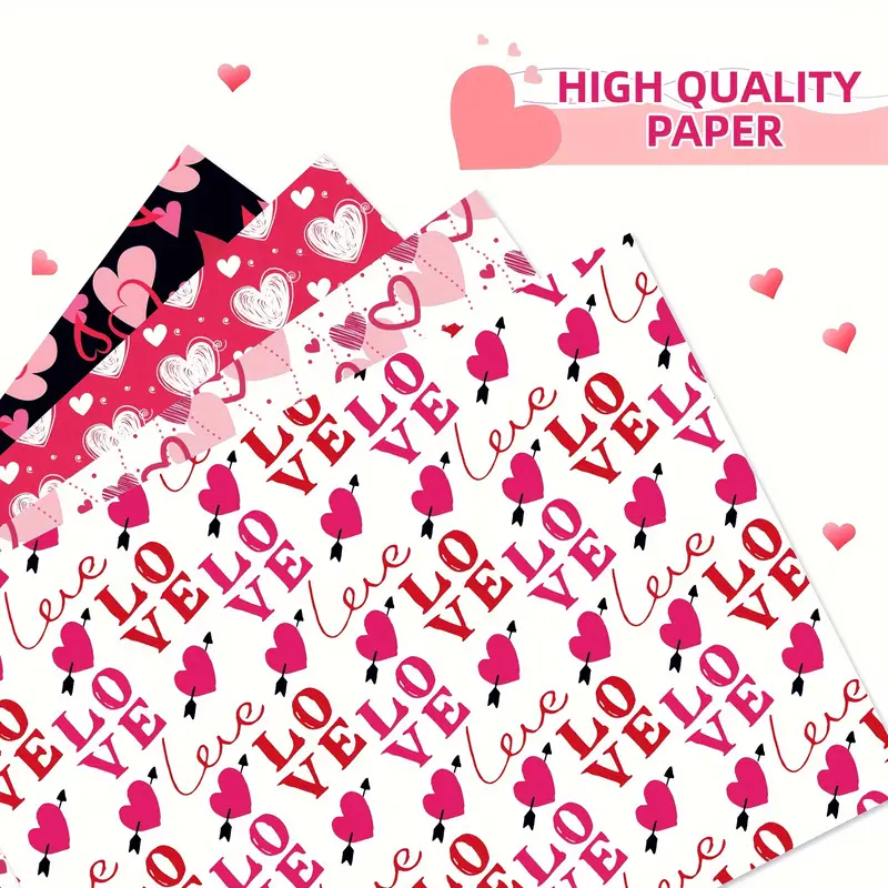 Valentine's Day Wrapping Paper Gift Wrapping Paper - Temu