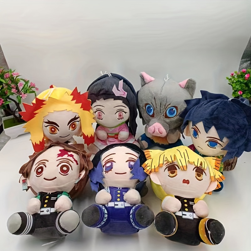 Devil's Blade Anime Peluche Jouet Peluche Mignon Dolsl Demon Slayer Manga  Poupée Kimetsu No Yaiba Tanjirou Nezuko Cadeau Enfant Décor