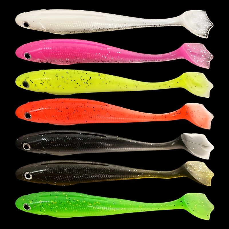  Skipaelf Paddle Tail Swimbaits,30pcs Soft Plastic Fishing Lures  Bright Colored Swimbaits for Bass Trout Walleye Crappie Striper Fishing 2.75 inch : Sports & Outdoors