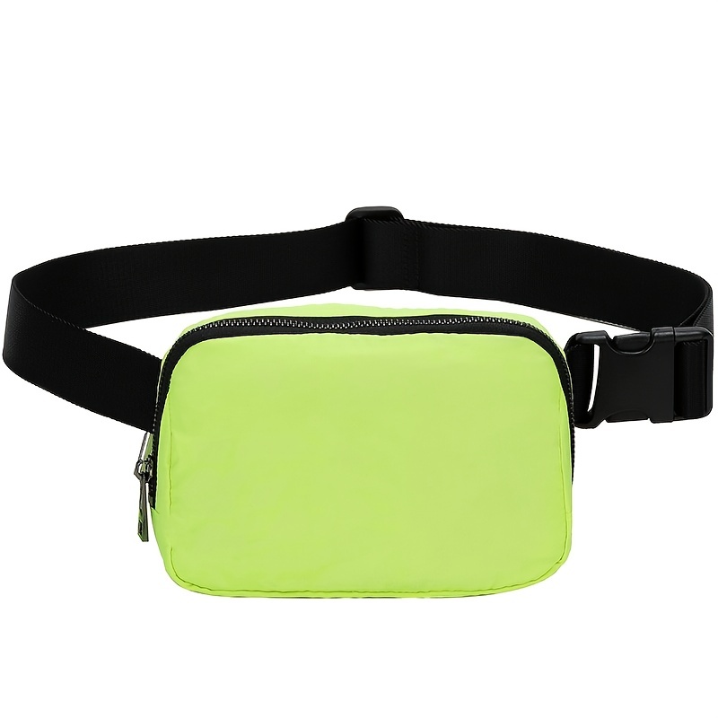 6.5 inch Funny Pack Bum Bag Large Capacity Multifunction Running Waist Bag  Portable Canvas Multi-Pockets Solid Color for Fitness