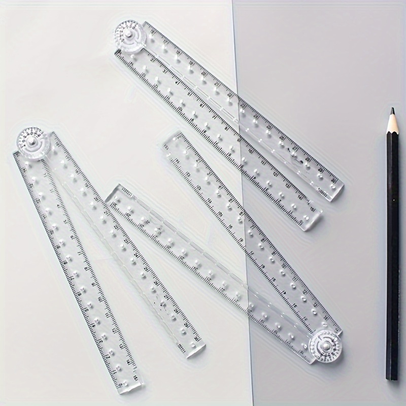 15cm 20cm 30cm Straight Ruler Transparent Plastic Ruler Drawing Tool Desk  Accessories Student Stationery School Office Supplies