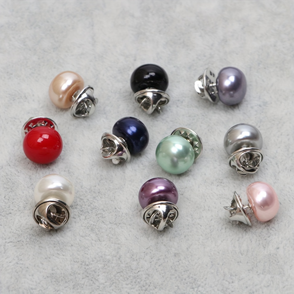 8/16/24/32 piezas   broches de botón     alfileres para camisa suéter accesorios de ropa joyería broches para mujeres