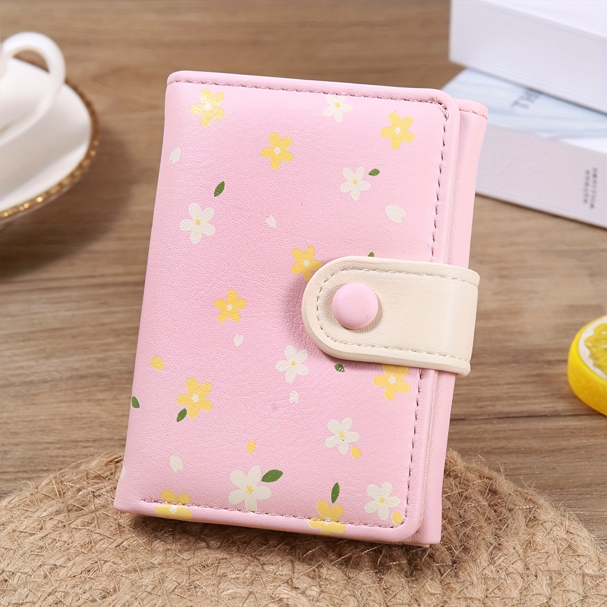 Wallet for Girls PU Leather Card Holder Organizer Women Small Cute