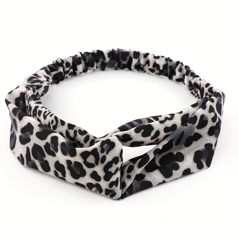 Boho Style Cross Knotted Headband Flower Prints