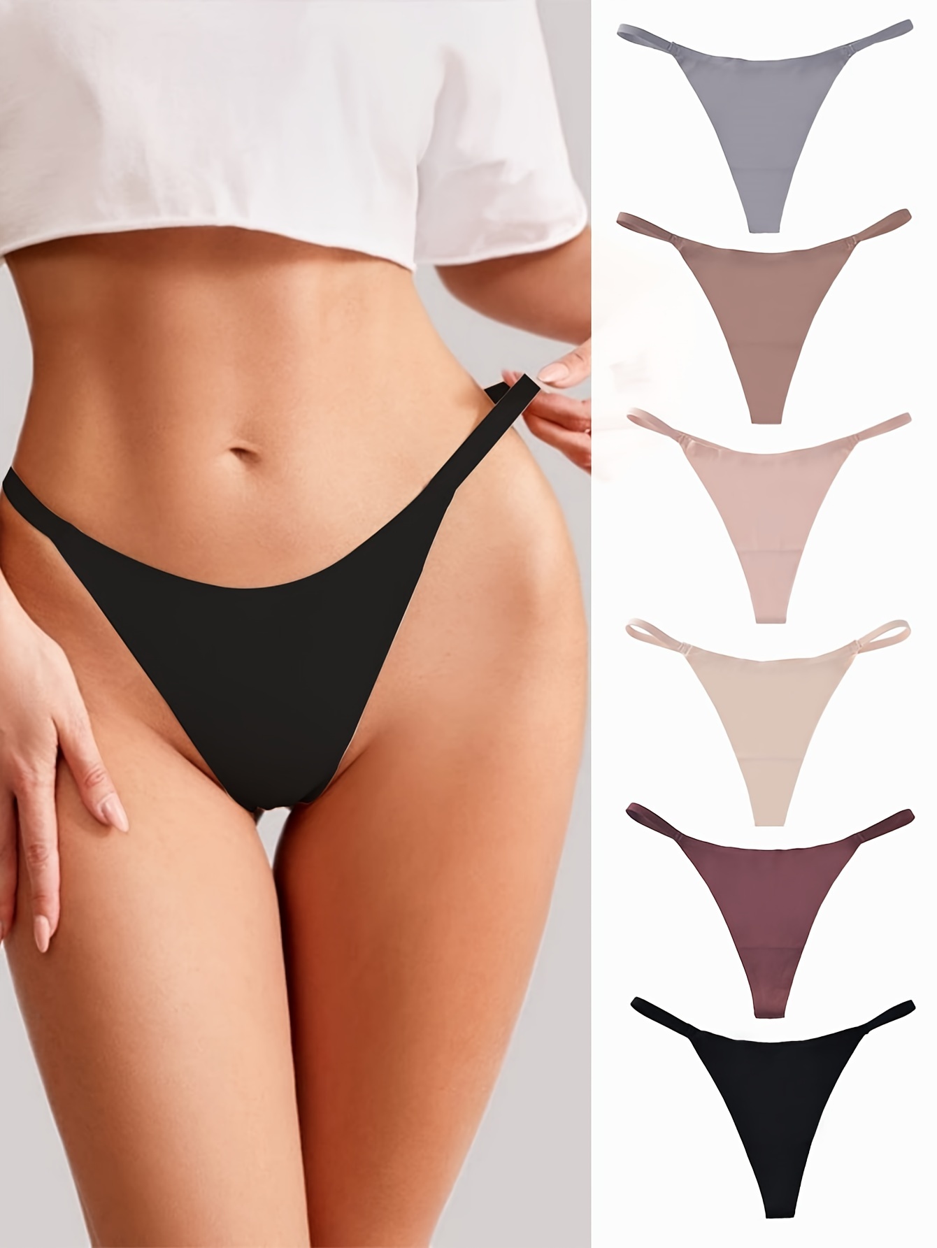 Men's Panties Sexy Lingerie Silky Thongs Underwear - Temu