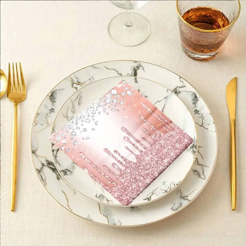 Hriymtd 120 Pezzi tovaglioli di carta colorati tovaglioli usa e getta  tovaglioli da tavola per feste tovaglioli cocktail per compleanni matrimoni