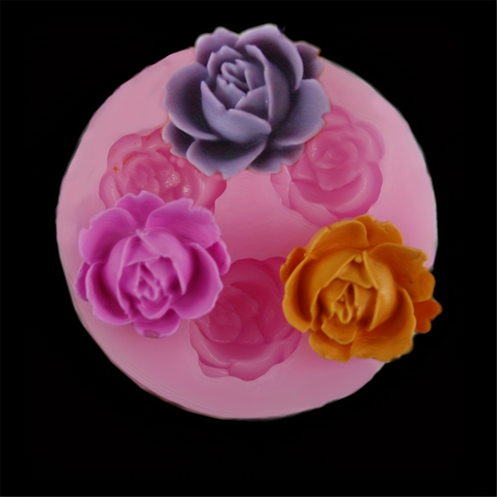 Chocolate Silicone Molds Candy Molds Rose Flower Shape - Temu