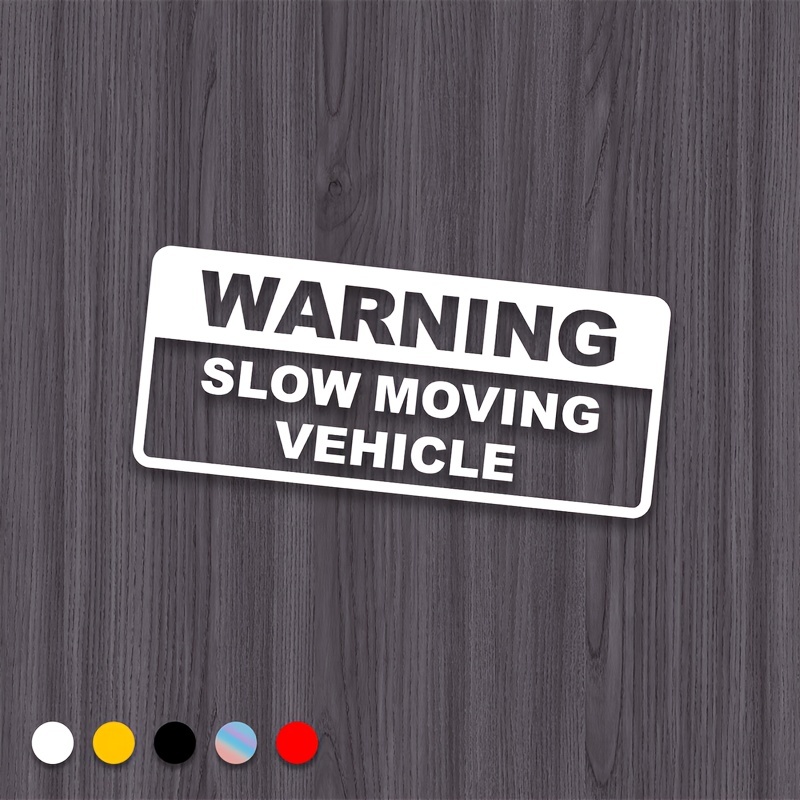 Warnung Langsam Fahrendes Fahrzeug Autoaufkleber Pvc Coole - Temu Austria