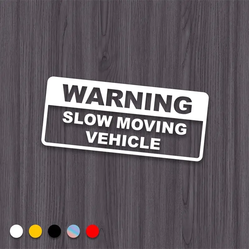 Warnung Langsam Fahrendes Fahrzeug Autoaufkleber Pvc Coole - Temu