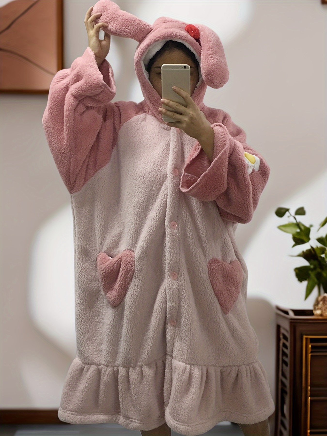 Korean Cute Pjs Women Pajamas Suits Winter Home Clothes Coral Pyjamas Plus  Size Warm Pijama Set (Color : 1, Size : Large) : : Clothing, Shoes  & Accessories