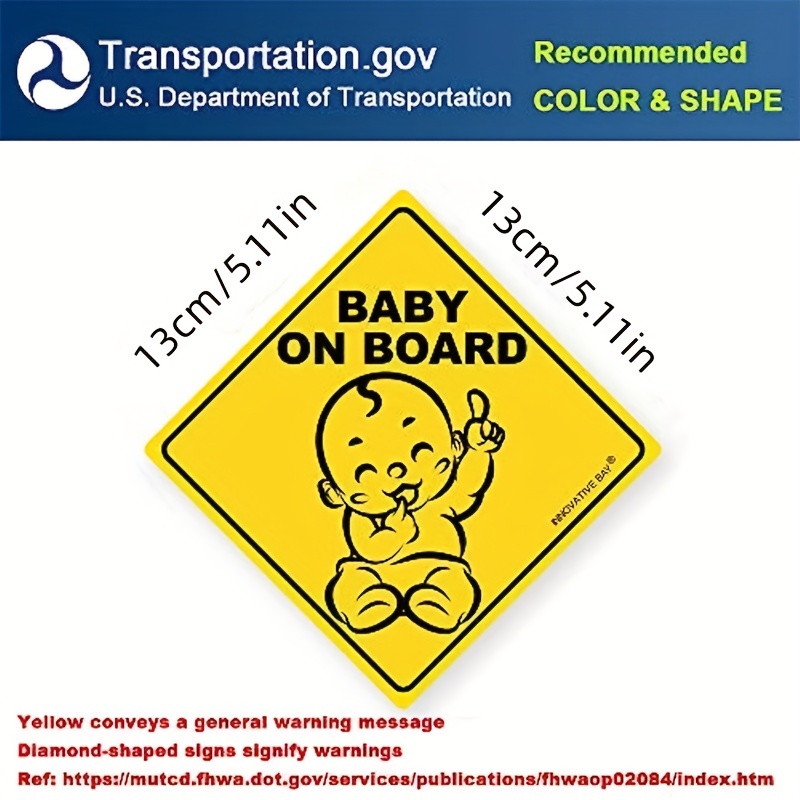 Warning Baby On Board - Baby On Board - Sticker