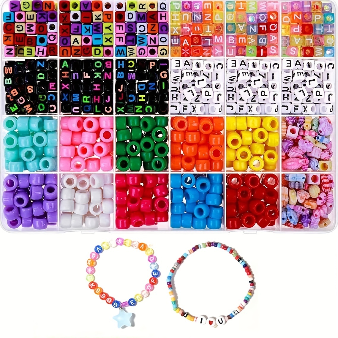 Kit de fabrication de bracelets pour filles – 3100 perles pour la