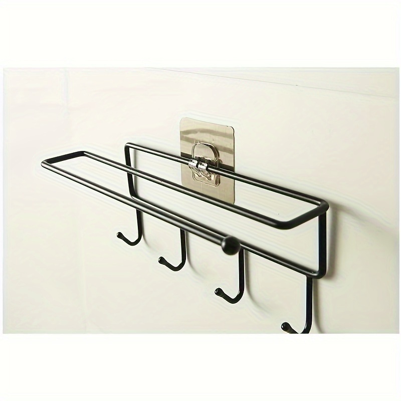 Storage Rack With Hooks For Kitchen Bathroom Bedroom Office - Temu