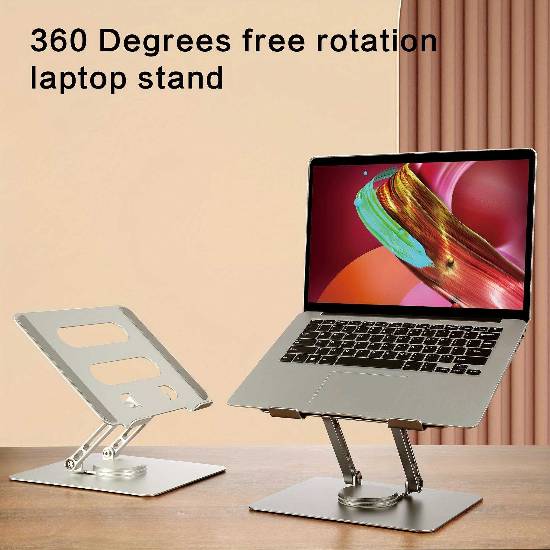 Aluminum Laptop Stand, 360 Degree Rotatable