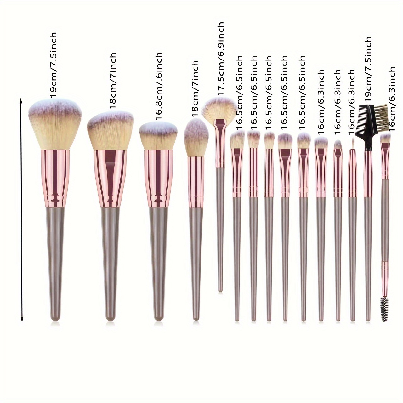  FOMIYES 7Pcs makeup brush set makeup brushes foundation brush  blending brush for makeup teen makeup make up brush blusher brush  cosmetology kit makeup tool Metal face brush Miss cosmetic : Beauty