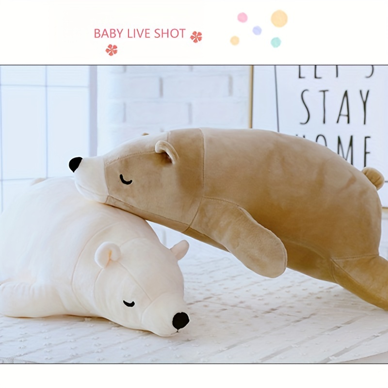 Large Animal Plush Toys : Polar Bear Oversized Plush Cuddle Animal Body  Pillow