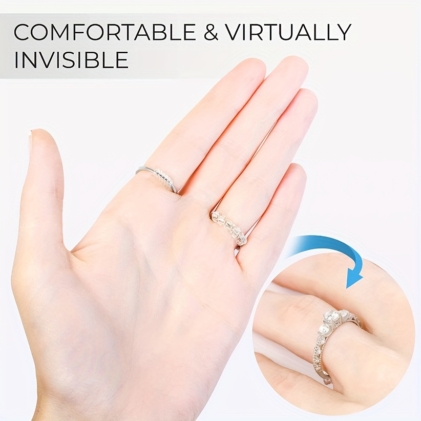 Ring Adjustment Artifact Size Wrapped Transparent Sleeve - Temu Canada