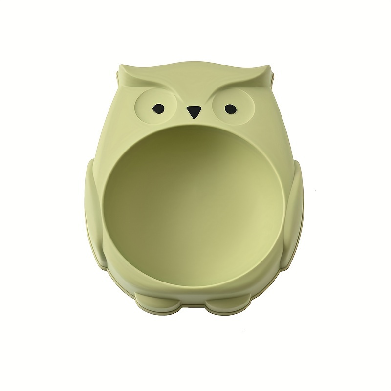 Owl Shaped Cat Bowl Cartoon Plastic Cat Food Bowl Water Bowl Temu